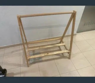 Burro perchero infantil madera