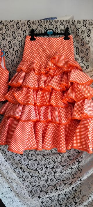 Conjunto Flamenco Blusa y Falda