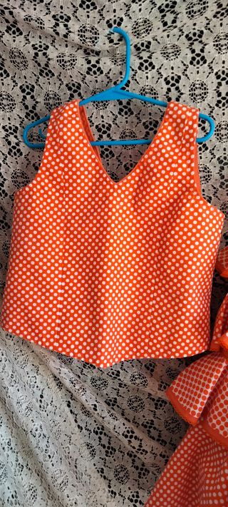 Conjunto Flamenco Blusa y Falda