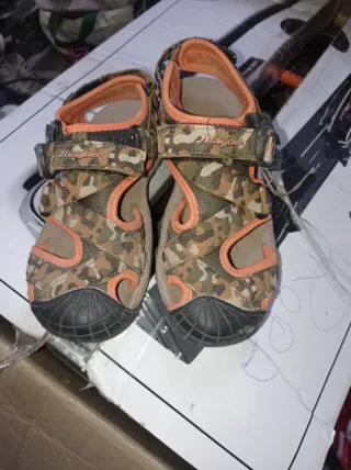 Sandalias Jhayber Camuflaje Naranja y Verde