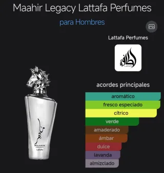 Perfume Maahir Legacy Lattafa Caballo Plata