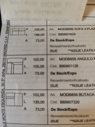 Sofá Natuzzi rinconera de piel marron. Buen estado