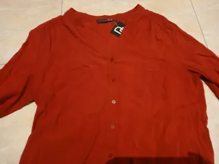 Blusa camisa mujer roja