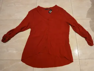 Blusa camisa mujer roja