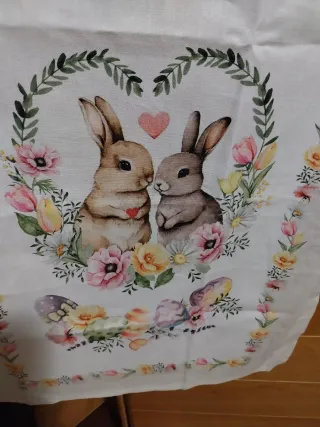Strofinaccio Pasqua conigli e uova