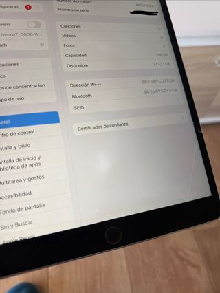 iPad Pro 10.5 256GB Plata