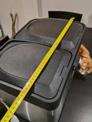 Cubo de reciclaje doble con pedales