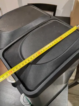 Cubo de reciclaje doble con pedales