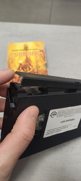 Película VHS Los Goonies (Español)