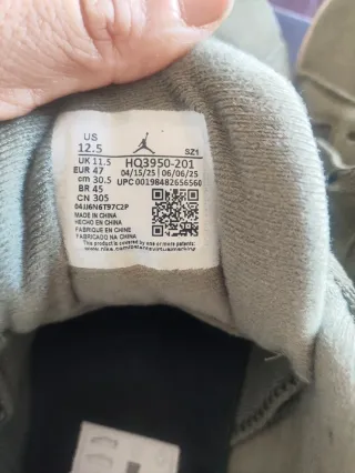 Zapatillas Jordan Verde Militar