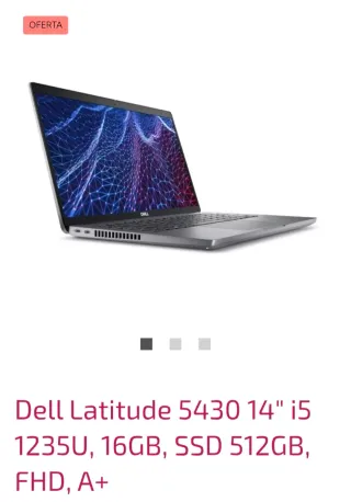 Dell Latitude 5430 14" i5 1235U, 16GB, SSD 512GB,