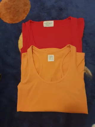Lote 2 Camisetas Zara Talla S