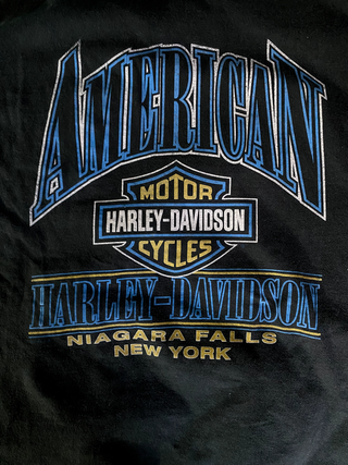 Harley Davidson 1999 USA camiseta negra M vintage