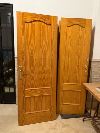 Puertas de madera maciza
