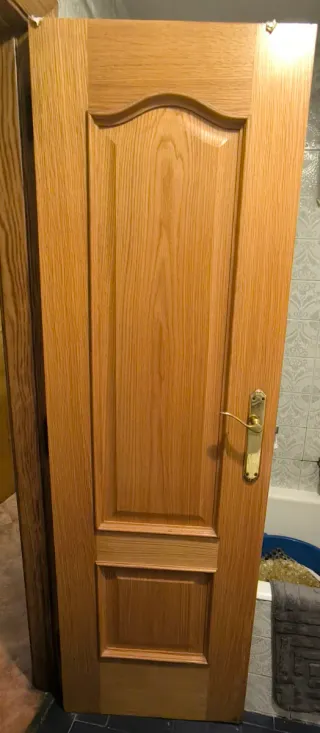 Puerta madera interior roble
