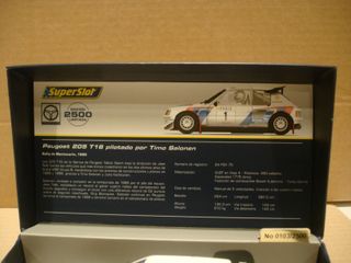 SUPERSLOT PEUGEOT 205 T16 REF H3591A NUEVO