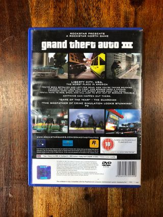 Grand Theft Auto III ps2 GTA 3