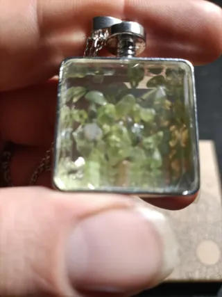 Colgante Piedra Volcánica Olivina