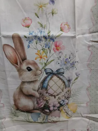 Strofinaccio Pasqua con Coniglietto e Uova