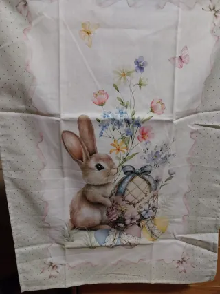 Strofinaccio Pasqua con Coniglietto e Uova