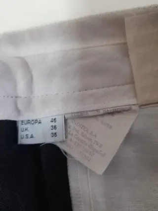 Pantalones negros hombre talla 46