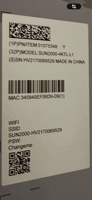 Inversor Huawei SUN2000-4KTL-L1