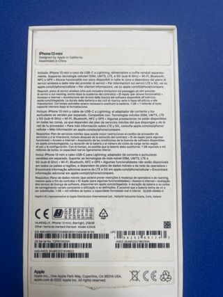 iPhone 13 Blanco con caja- 82% Salud Batería,256G