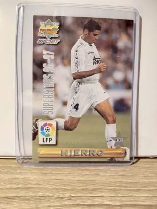 Cromo Fernando Hierro (Real Madrid) 96-97