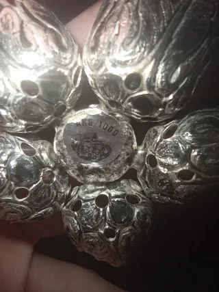 Statuette floreali in argento