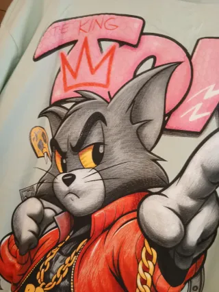 Camiseta Tom Graffiti Oversize