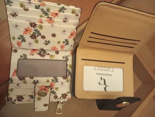 Monedero Mujer Flores Multicolor