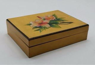 2 Cajas Joyero Madera Flores