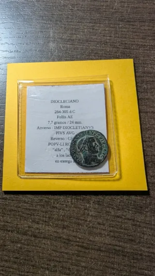 Follis Diocleciano Roma 284-305 d.C