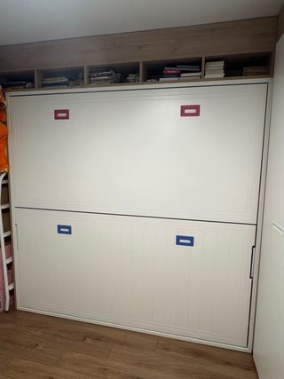 Litera abatible blanca