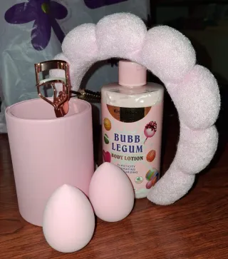 Set Accesorios Belleza Rosa