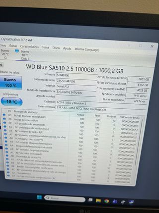 SSD WD Blue SA510 1TB SATA