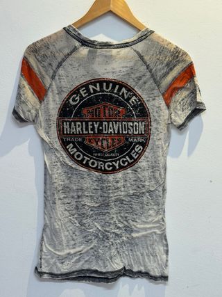 Camiseta Harley-Davidson chica gris/naranja