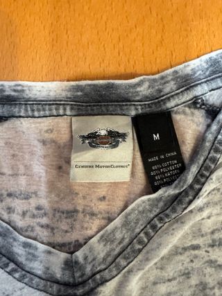 Camiseta Harley-Davidson chica gris/naranja