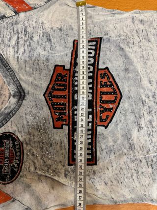 Camiseta Harley-Davidson chica gris/naranja