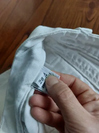 Jeans  vita bassa bianchi vintage a zampa tg.28