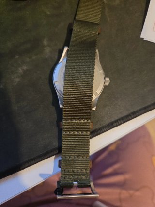 Reloj Hamilton Khaki Militar Verde/Plata
