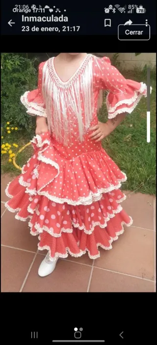 Traje Flamenca Niña de 6 a 7 años !!