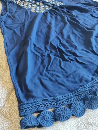 Canotta vintage con paillettes e ricami