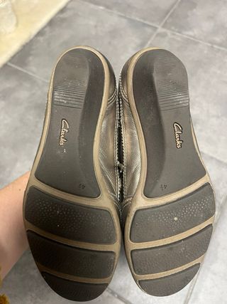 Zapatillas Clarks Mujer Talla 37  Plateadas