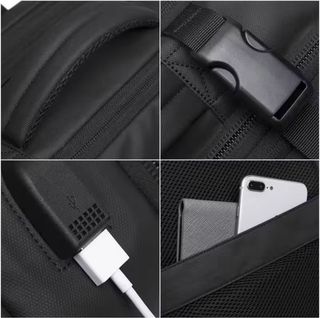 Mochila BANGE Negra Multiusos