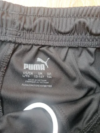 Pantalón corto Puma niño negro