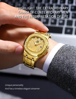 Reloj OPK Hombre Dorado