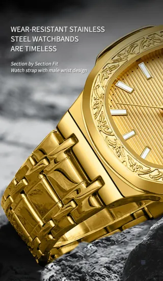 Reloj OPK Hombre Dorado