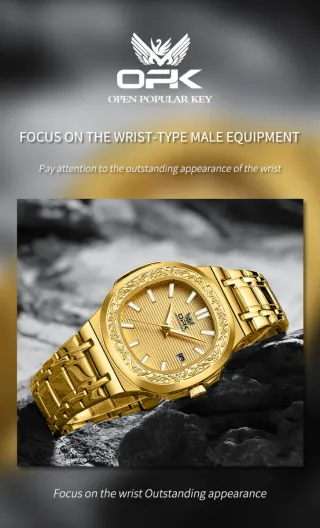 Reloj OPK Hombre Dorado