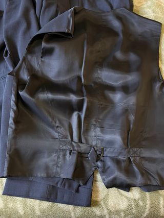 Traje Caramelo Azul Chaqueta Chaleco Pantalón